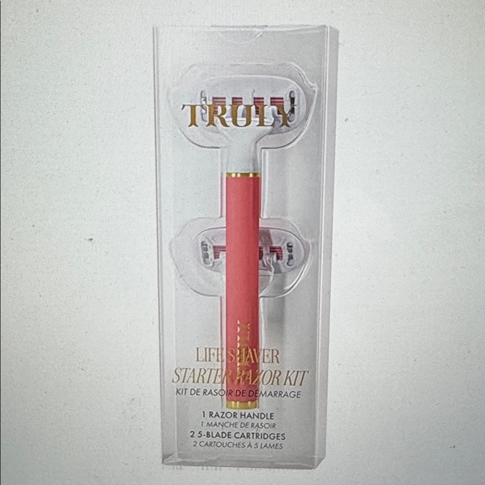 TRUIX Coral Pink Life Shaver Starter Razor Kit